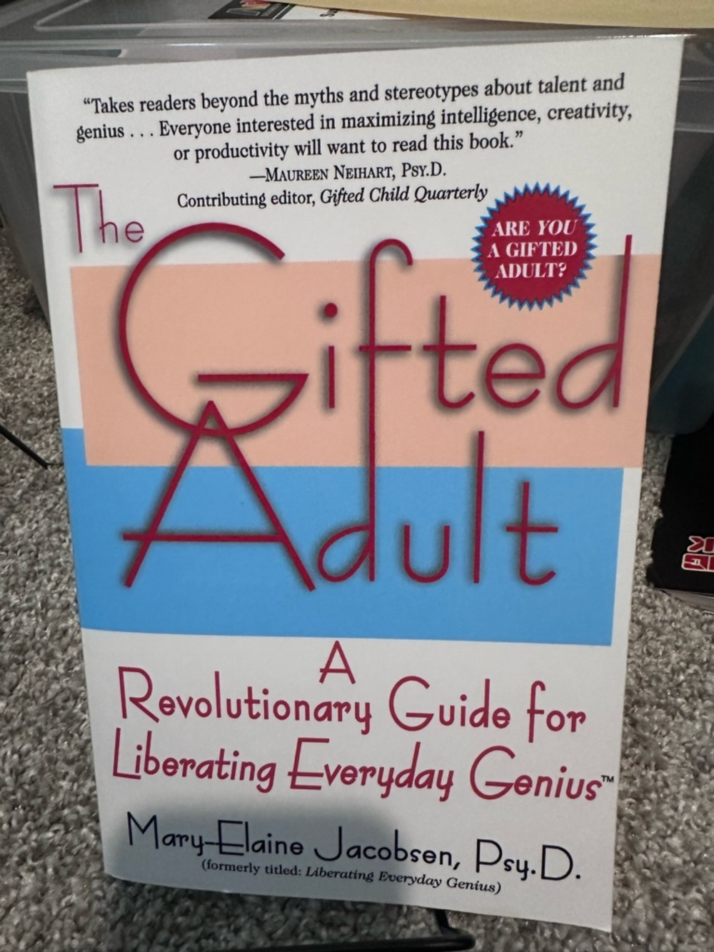 The Gifted Adult Paperback Book